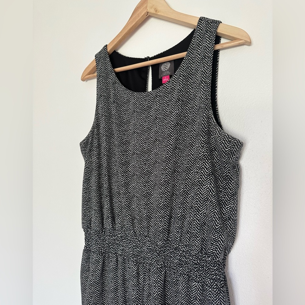 Vince Camuto Black and White‎ Pattern Jumpsuit Romper Size L